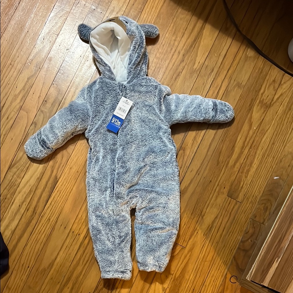 Koala Baby Plush Blue Onesie